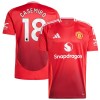 Maillot de Supporter Manchester United Casemiro 18 Domicile 2024-25 Pour Homme